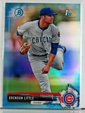 2017 BOWMAN CHROME DRAFT BRENDON LITTLE 1ST BOWMAN SKY BLUE REFRACTOR /399