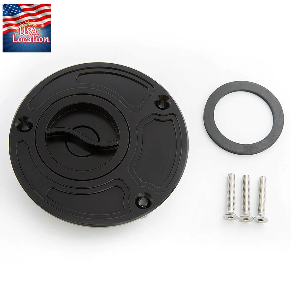 Tapa de gasolina CNC para Suzuki GSXR1000 2004-2020 tanque tapa de llenado de combustible cubierta aceite sin llave Foto 4 de 4