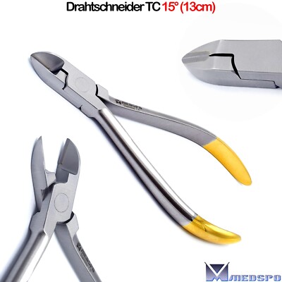 KFO Pliers Wire Cutter 15° Braces Wire Ligation Cutter Dental Technology Pliers