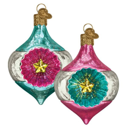 Gleaming Starlight Reflections Vintage Inspired Old World Christmas Ornaments - Afbeelding 1 van 3