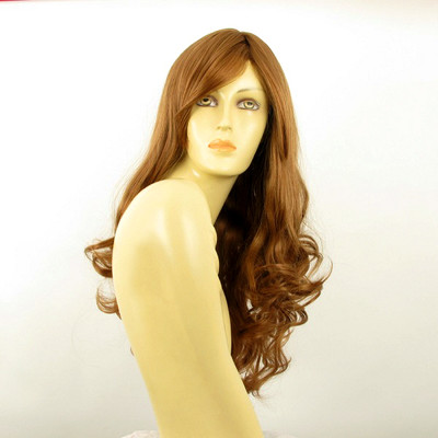 Perruque Longue Bouclée Couleur Cuivré Blond Et Chocolat - Synthétique, Bonnet Large, Neuve Avec étiquettes