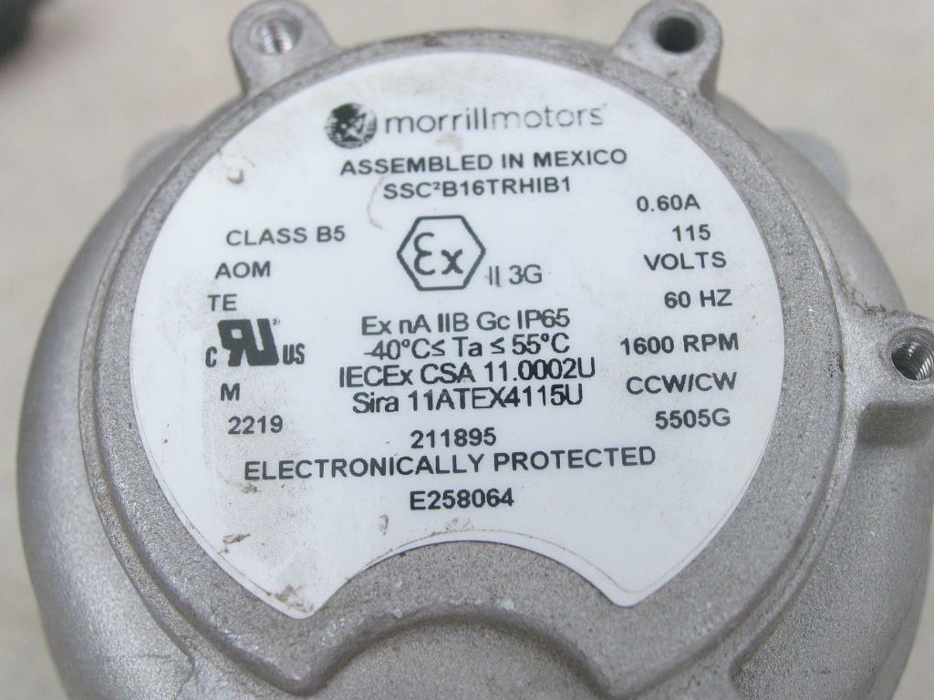 MORRILL 211895 Electronically Protected Refrigeration Motor MORRILL 211895 Electronically Protected Refrigeration Motor