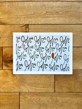 CURTIS KULIG RARE LARGE SHOW CARD LOVE ME MURAL NYC