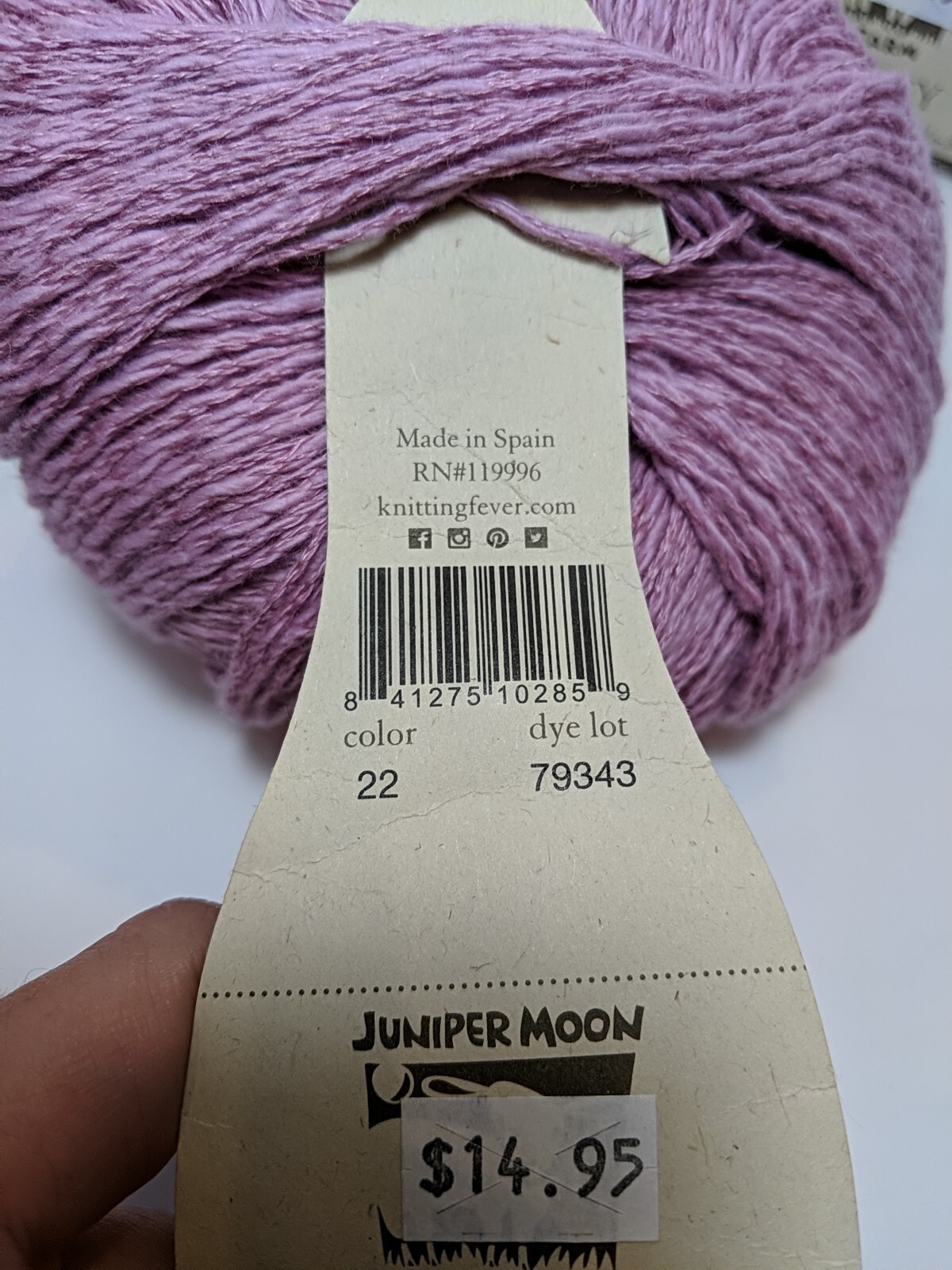8 Skeins Juniper Moon Farm Zooey Yarn Cotton & Linen Luscious Dusty