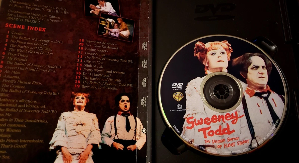 Huelga Desalentar sabor dulce Sweeney Todd Demon Barber DVD Fleet Street Angela Lansbury George Hearn Musical | eBay Huelga Desalentar sabor dulce Sweeney Todd Demon Barber DVD Fleet Street Angela Lansbury George Hearn Musical | eBay