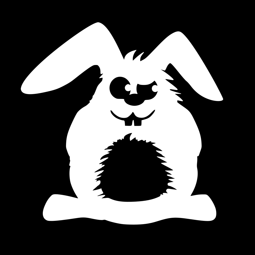 Rabbit Vinyl Decal Adorable Bunny Sticker For Cars Windows Laptops