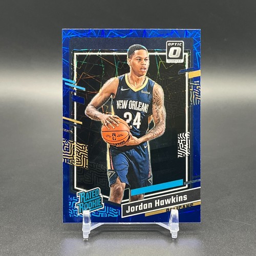 2023-24 Donruss Optic Jordan Hawkins Rated Rookie Blue Velocity Prizm RC #238