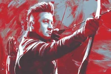 HAWKEYE THE AVENGERS MARVEL STRETCHED CANVAS WALL ART READY TO HANG CP211