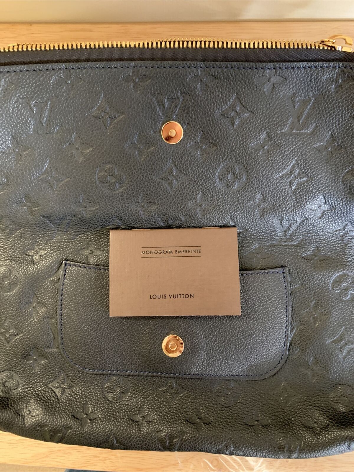 Louis Vuitton Bleu Infini Monogram Empreinte Leather Petillante