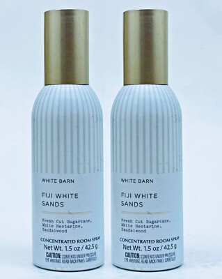 2 Bath & Body Works FIJI WHITE SANDS Room Spray Perfume Mini 1.5 oz