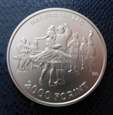 HUNGARY / 2000 FORINT - LAJTHA - HUNGARIAN FOLK DANCE / 2017 BU - UNC