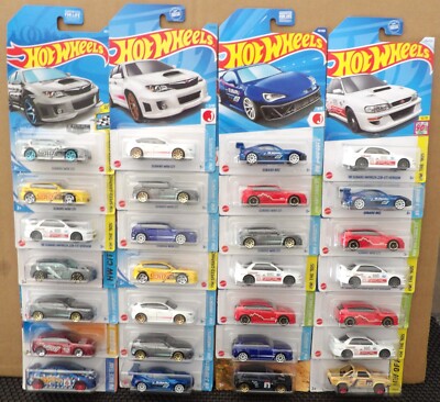 Hot Wheels Subaru Brat WRX STi Zamac Redline Evolution Exclusives Lot of 28