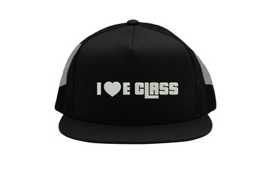 I Love E Class Classic Car Lover Embroidered Trucker Hat Mesh Sport Cap
