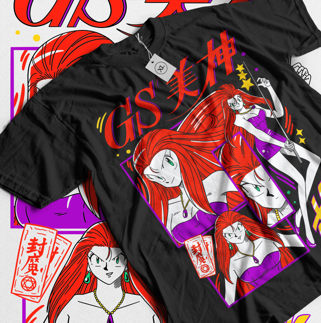 Ghost Sweeper Mikami T-shirt Vintage 90s Anime Kawaii Girl Gift