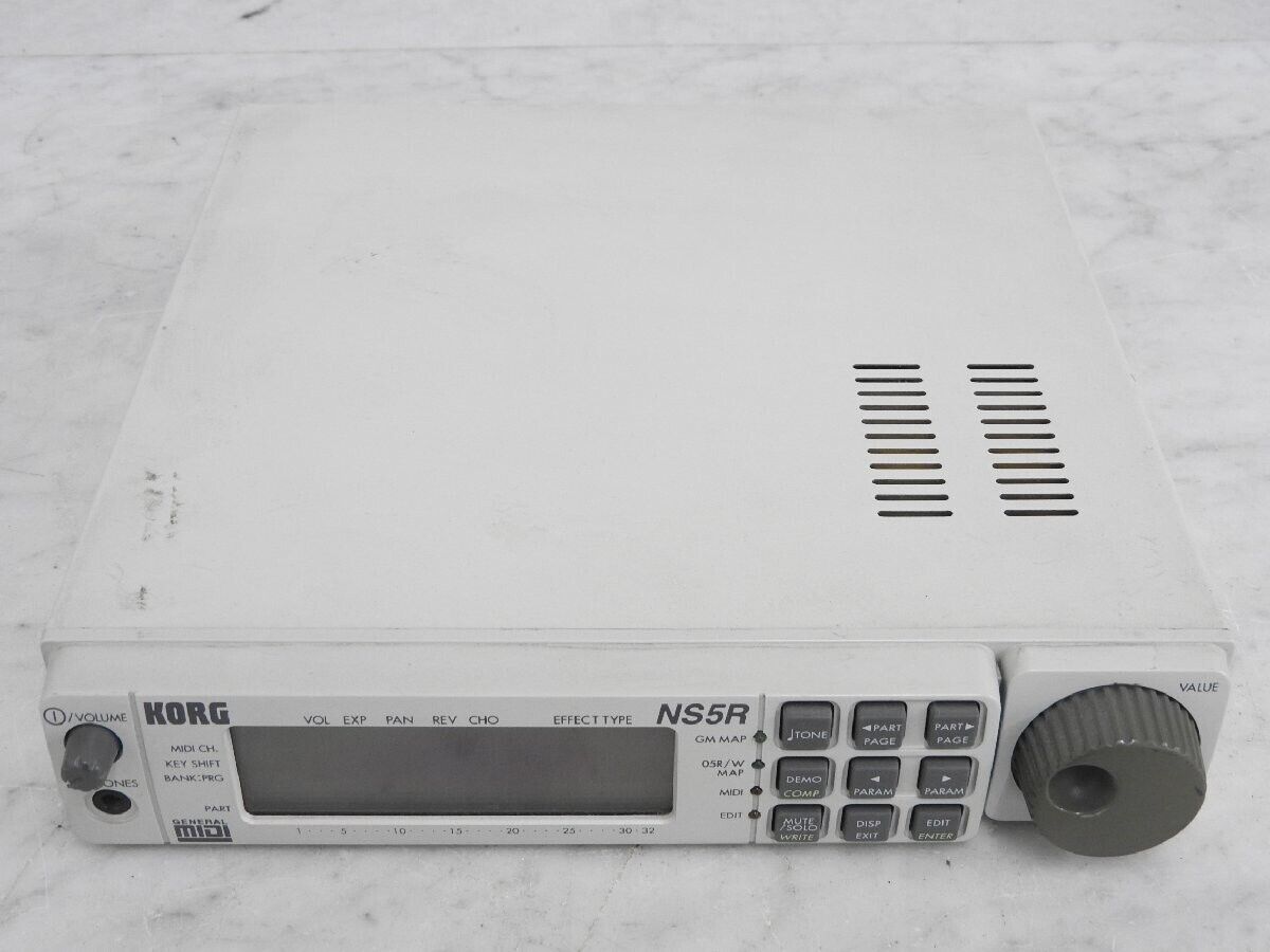 KORG NS5R Midi Sound Effect Module Synthesizer tested KORG NS5R Midi Sound Effect Module Synthesizer tested