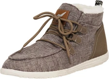 NORTY Men's Lightweight Hi-Top Lace Up Casual Boat Shoe Boot