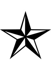 Nautical Star Navigation Boat Sea Vinyl Decal Sticker Window Toolbox Truck Car