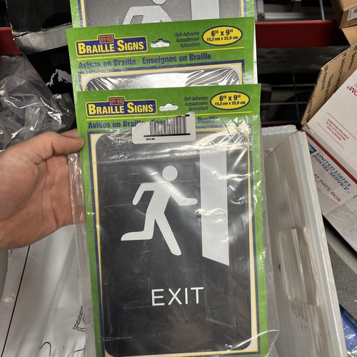 NYC Approved 8" Die-Cast LED Exit Sign – Red Letters, UL 924