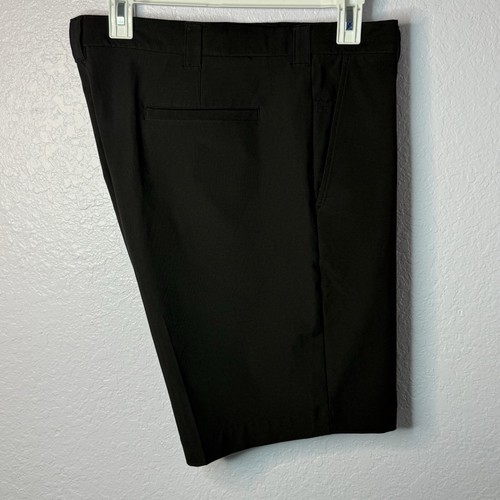 Roundtree & Yorke Performance Work Play Mens Flat Front Black Shorts Size 40 EUC - Picture 6 of 6