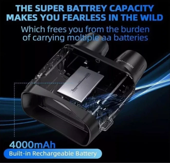 Gafas de visión nocturna 36 MP 4K UHD tácticas militares binoculares de pantalla grande Foto 4 de 4