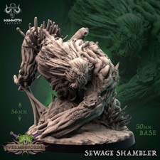 Sewer Shambler Miniature D D DnD Fantasy Mini Miniature Rat Ratfolk Resin
