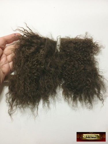 M00770-FS MOREZMORE Hair Tibetan Lamb Remnants MILK CHOCOLATE BROWN Puppet Hair