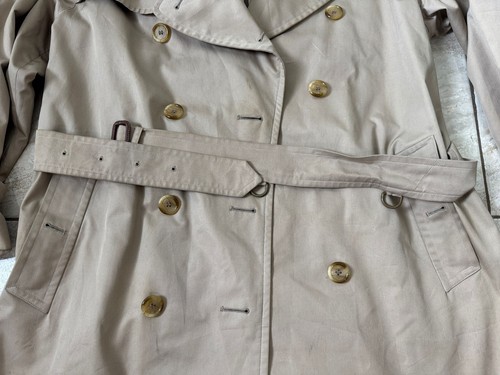 BURBERRY LONDON Trench Coat Men NAME 48 SHORT L96A Beige - Picture 10 of 18