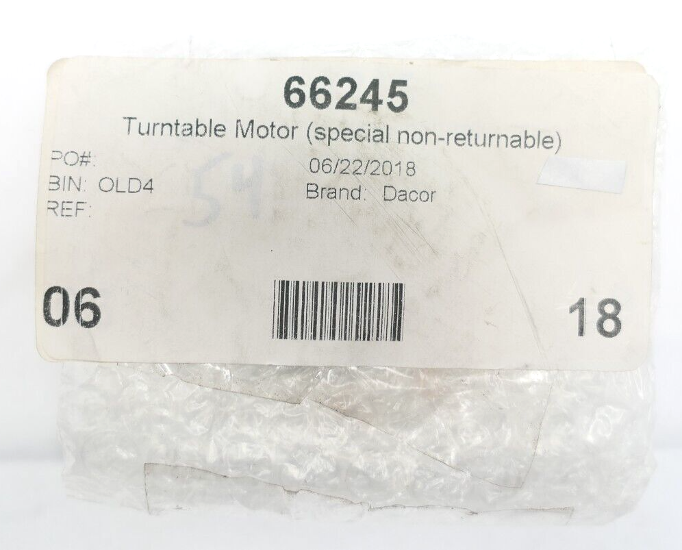 Dacor Microwave Oven Turntable Motor (Special NonReturnable) 66245 Genuine OEM eBay