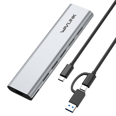 M.2 NVMe SATA SSD Enclosure USB-C to M.2 NVMe/SATA SSDs Adapter 10Gbps up to 8TB