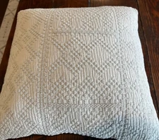 Devi Design New Cotton Secily Pillow Ice Blue Made In India Cottage Core