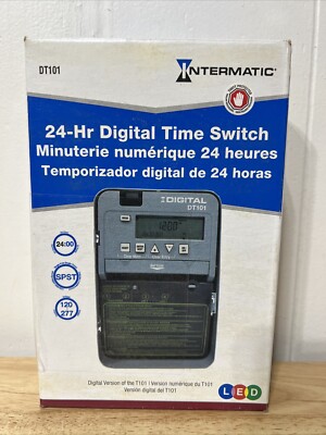 Intermatic DT101 24 Hour Digital Time Switch New
