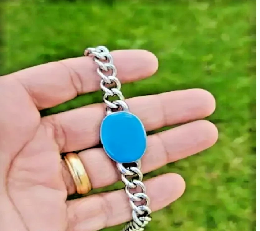 PDJ Salman Khan Turquoise Silver Bracelet for kids (5 to 7 years old) :  PDJ: Amazon.in: Fashion