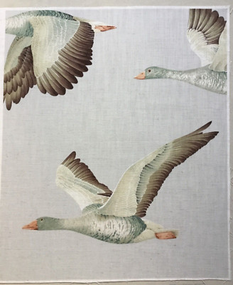 Sanderson Stoff ''Elysian Gänse'' Bruyèreholz/Leinen Kissenpaneele