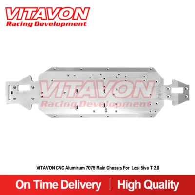 Vitavon CNC Aluminum 7075 Main Chassis For Losi 5ive T 2.0