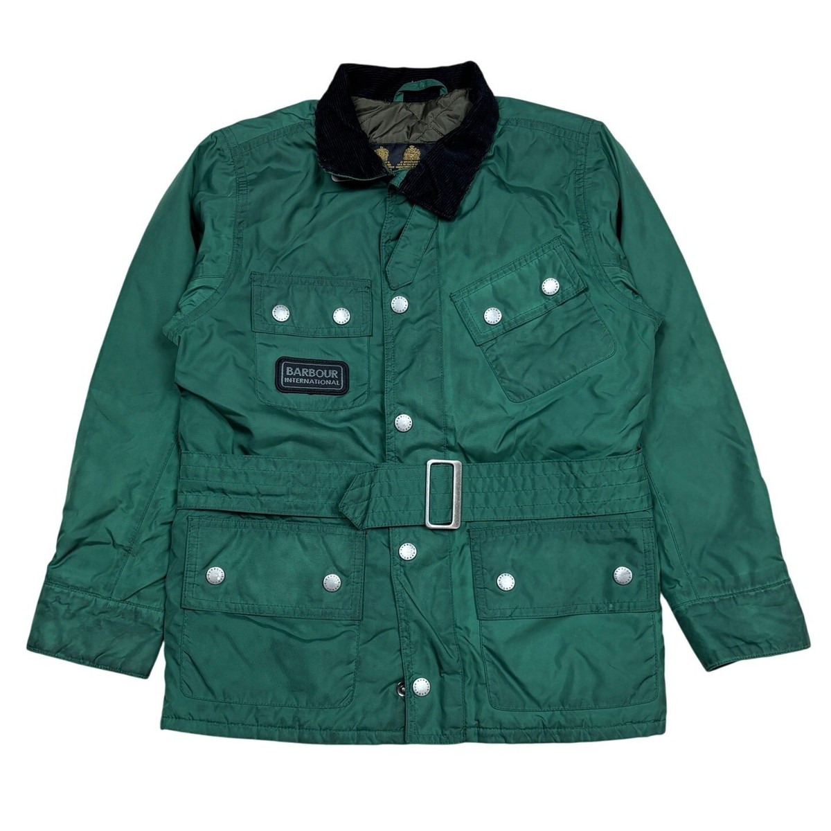 Barbour International Belted 4 Pocket Chore Quilted Insulated