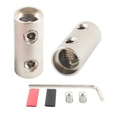 0Gauge Wire Butt Connectors 0 GA Ground Splice 0GA 2PCS, Silver