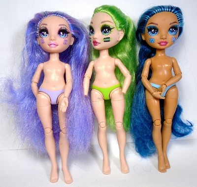 2020 Rainbow High Violet, Jade and Skyler Cheer Dolls - See Description