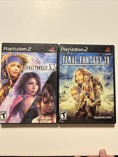 PS2 Final Fantasy X-2 & XII Lot Of 2 Games Black Label Complete In Box