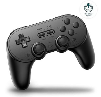8BitDo Pro 2 Wireless Controller for Switch, PC, Android, Steam Deck - Black