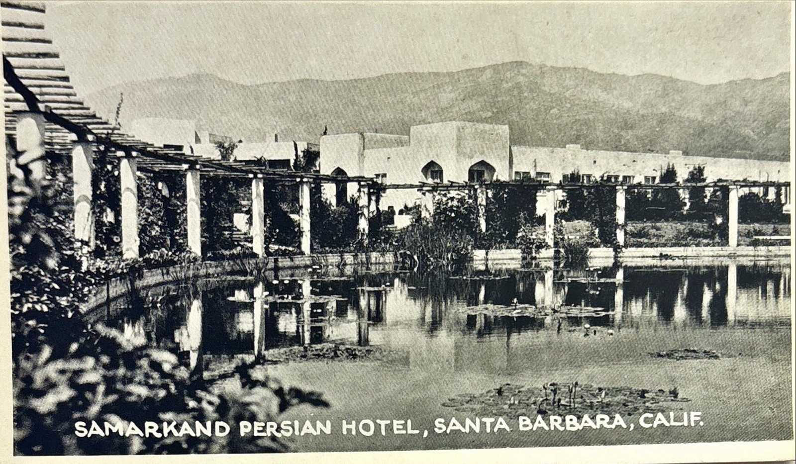 Santa Barbara CA California - Samarkand Persian Hotel c1910 Antique Postcard