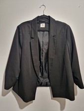 Womens TU Black Blazer Jacket Size 22
