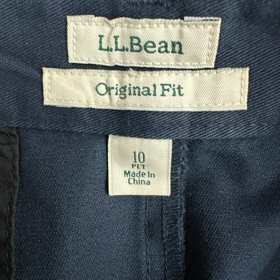 Falda LL Bean Mujer Talla 10 Azul Marino Midi Calce Original Clásica Minimalista Atemporal Foto 3 de 4