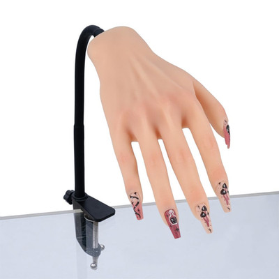 Knowu Silicone Practice Hand For Acrylic Nails Mannequin Hands For Nails