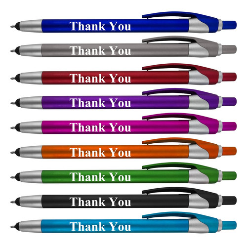 Thank You Greeting Gift Stylus Pens for Touchscreen Devices - 2 in 1 Combo Pe...