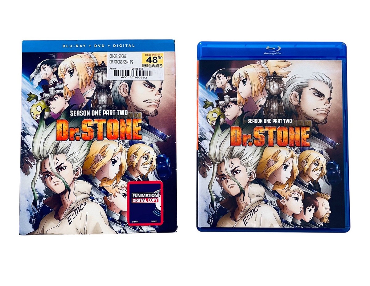 Anime Dr. Stone Season One Part 2 - Blu-Ray/DVD With Slipcover