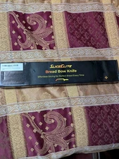 15.7 in Serrated Bread Slicer, Sourdough Bread Knife, Stainless Steel Bow Knife