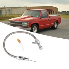 For Chevy Gm 700 R4 Flexible Transmission Dipstick Firewall Mount Filler Tube