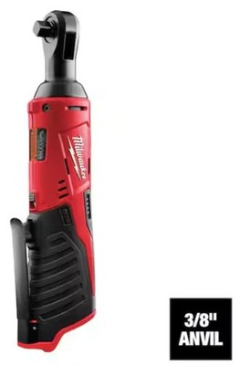 Milwaukee 2457-20 M12 12V 3/8'' Inch Cordless Ratchet (Tool Only)