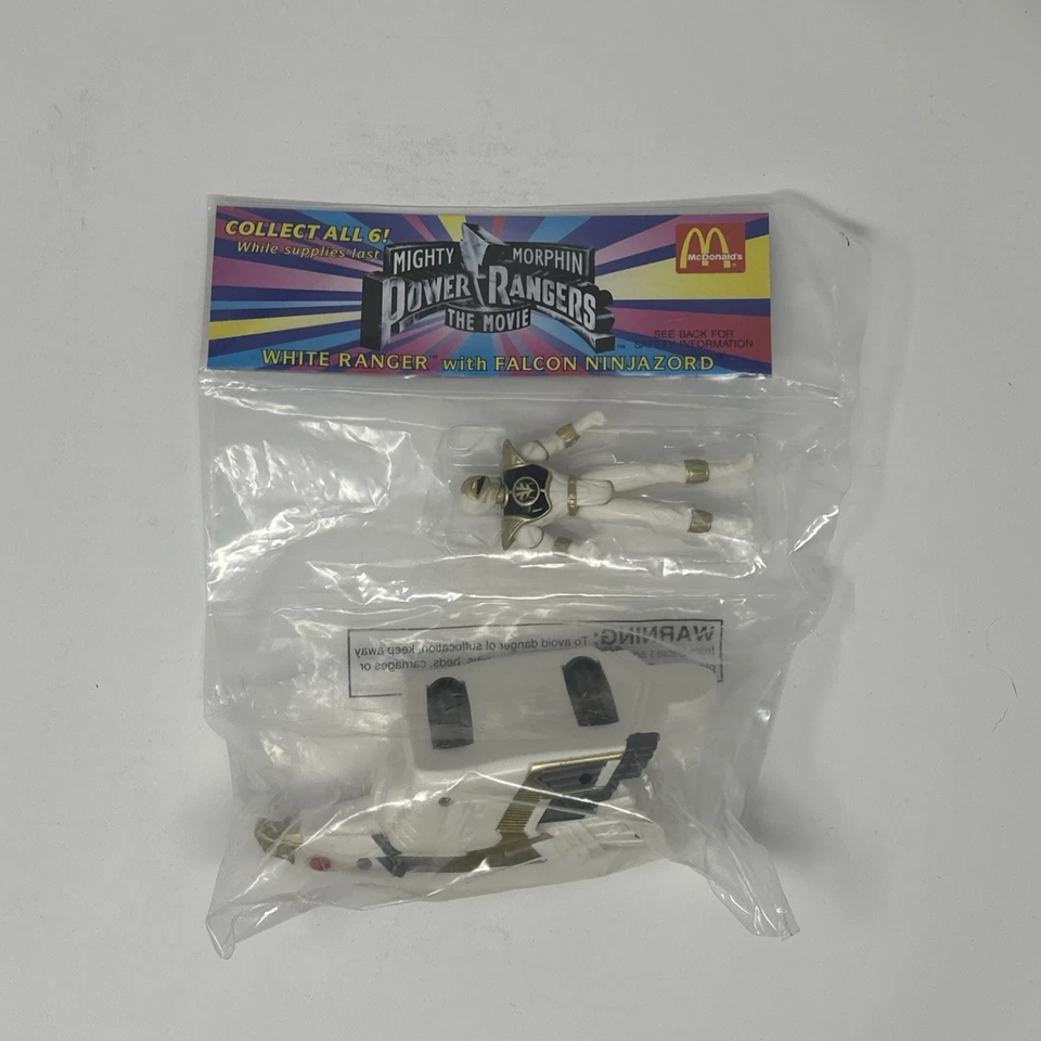 Juego completo de juguetes McDonalds Rangers & Zords de colección 1994 película Power Rangers sellado Foto 3 de 4