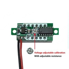 Battery Voltage Tester with 028 inch LED Display  Wide DC Input Range